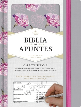 Mostrar detalles de Biblia de Apuntes RVR1960 (gris y floreado tela impresa) Imagen de Biblia de Apuntes RVR1960 (gris y floreado tela impresa)