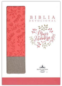 Mostrar detalles de Biblia Devocional Mujer Verdadera RVR60 Duo-tono Coral Imagen de Biblia Devocional Mujer Verdadera RVR60 Duo-tono Coral