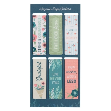 Mostrar detalles de Floral Garden Magnetic Bookmark Set Imagen de Floral Garden Magnetic Bookmark Set