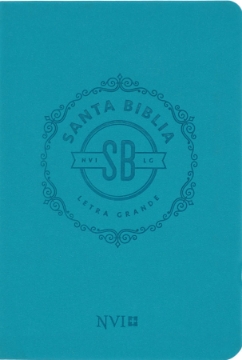 Mostrar detalles de Biblia NVI letra grande - Tamaño mediano - Turquesa Imagen de Biblia NVI letra grande - Tamaño mediano - Turquesa