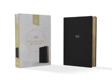 Mostrar detalles de RVR1960 Biblia tematica de estudio, negro simil piel Imagen de RVR1960 Biblia tematica de estudio, negro simil piel