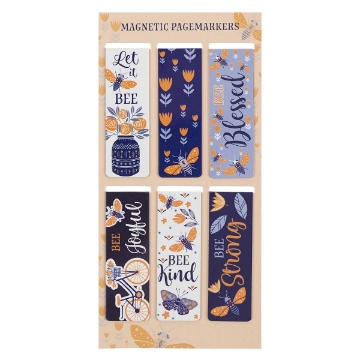 Mostrar detalles de Let It Bee Magnetic Bookmark Set Imagen de Let It Bee Magnetic Bookmark Set