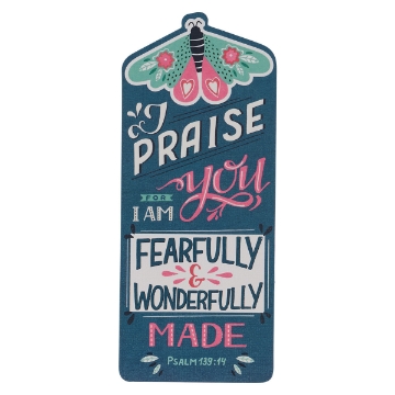 Mostrar detalles de Fearfully and Wonderfully Made Butterfly Premium Cardstock Bookmark - Psalm 139:14 Imagen de Fearfully and Wonderfully Made Butterfly Premium Cardstock Bookmark - Psalm 139:14