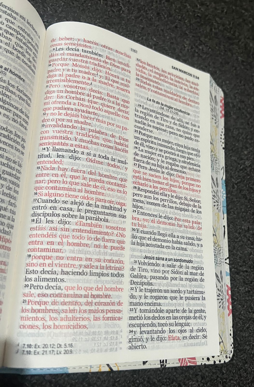 Recursos Biblicos Biblia Rvr Letra Grande Flexcover Multifloral Azul