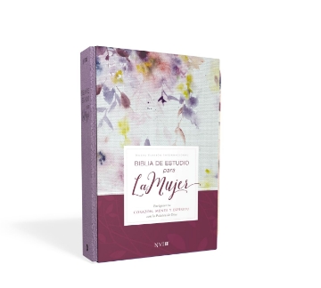 Mostrar detalles de Biblia de Estudio para la Mujer NVI, Leathersoft/Tela Lila, Comfort Print Imagen de Biblia de Estudio para la Mujer NVI, Leathersoft/Tela Lila, Comfort Print