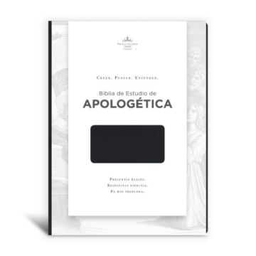 Mostrar detalles de Biblia de Estudio de Apologetica, negro imitacion piel Imagen de Biblia de Estudio de Apologetica, negro imitacion piel