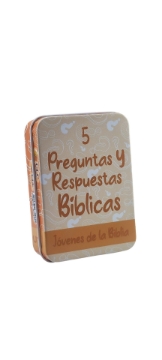 Mostrar detalles de Preguntas y respuestas bíblicas 5: Temas generales (Caja de metal) Imagen de Preguntas y respuestas bíblicas 5: Temas generales (Caja de metal)