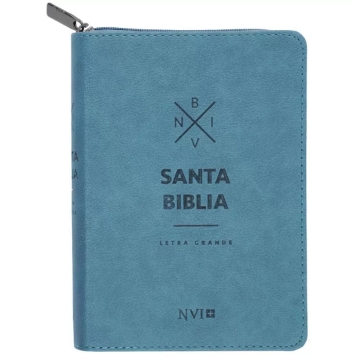 Mostrar detalles de Biblia NVI letra grande - Tamaño mediano, zipper - azul Imagen de Biblia NVI letra grande - Tamaño mediano, zipper - azul