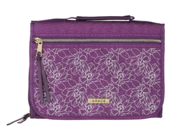 Mostrar detalles de Funda organizadora de tres pliegues para Biblia Grace Purple Imagen de Funda organizadora de tres pliegues para Biblia Grace Purple