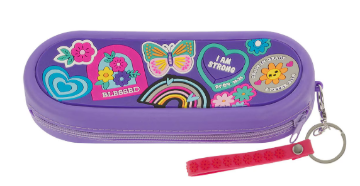 Mostrar detalles de Estuche para lápices de silicona morado Shine for Jesus Imagen de Estuche para lápices de silicona morado Shine for Jesus