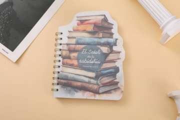 Mostrar detalles de Libreta Troquelada con portada en PP. Biblioteca-Sabiduría Imagen de Libreta Troquelada con portada en PP. Biblioteca-Sabiduría