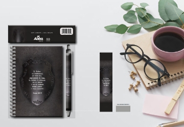 Mostrar detalles de Pack libreta anillas con bolígrafo. El Señor te protegerá Imagen de Pack libreta anillas con bolígrafo. El Señor te protegerá