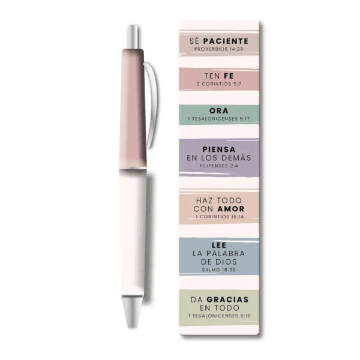 Mostrar detalles de Pack bolígrafo con marcador de libro. Sé paciente Imagen de Pack bolígrafo con marcador de libro. Sé paciente