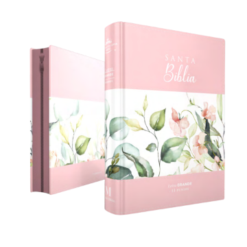 Mostrar detalles de Biblia RVR1960 Boho Rosa con cierre/índice Imagen de Biblia RVR1960 Boho Rosa con cierre/índice
