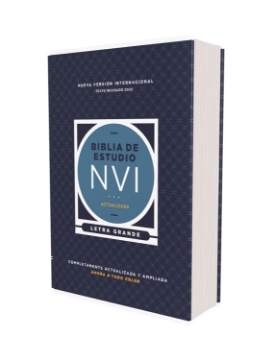 Mostrar detalles de Biblia de Estudio actualizada, Revisión 2022, Letra grande, Tapa Dura, NVI Imagen de Biblia de Estudio actualizada, Revisión 2022, Letra grande, Tapa Dura, NVI