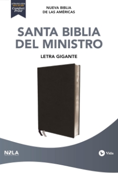 Mostrar detalles de Biblia del ministro NBLA, Letra gigante, Leathersoft, Negra, Comfort Print Imagen de Biblia del ministro NBLA, Letra gigante, Leathersoft, Negra, Comfort Print