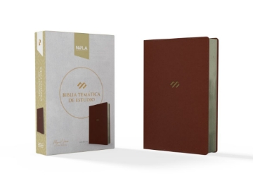 Mostrar detalles de NBLA Biblia tematica de estudio, cafe simil piel Imagen de NBLA Biblia tematica de estudio, cafe simil piel