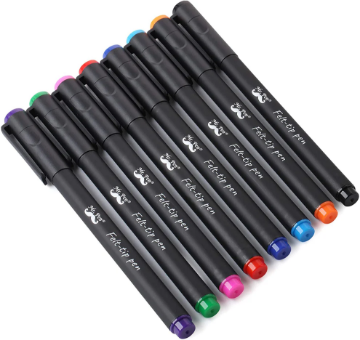 Mostrar detalles de Felt Tip Pens, Pens Fine Point, Pack of 8, Fast Dry, No Smear, Colored Pens Imagen de Felt Tip Pens, Pens Fine Point, Pack of 8, Fast Dry, No Smear, Colored Pens