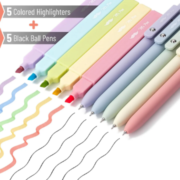 Mostrar detalles de Aesthetic Highlighters and Gel Pens, 10 Pack, Assorted Color Bible Highlighters No Bleed Imagen de Aesthetic Highlighters and Gel Pens, 10 Pack, Assorted Color Bible Highlighters No Bleed