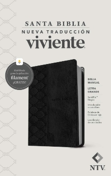 Mostrar detalles de Biblia manual NTV, letra grande con Filament (SentiPiel, Negro, Letra Roja) Imagen de Biblia manual NTV, letra grande con Filament (SentiPiel, Negro, Letra Roja)