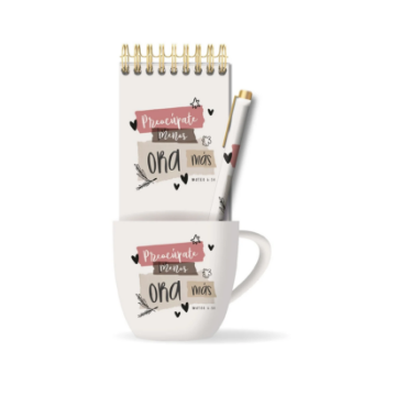 Mostrar detalles de Set de Regalo - Preocúpate menos, ora más Imagen de Set de Regalo - Preocúpate menos, ora más