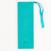 Imagen de Everlasting Love Teal Faux Leather Bookmark - Jeremiah 31:3