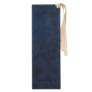 Imagen de Trust In The LORD Always Navy Faux Leather Bookmark - Isaiah 24:6