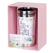 Imagen de Love in My Heart Travel Mug and Journal Boxed Gift Set for Women