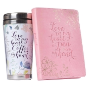 Imagen de Love in My Heart Travel Mug and Journal Boxed Gift Set for Women