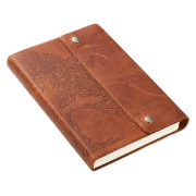 Imagen de Stand Firm in the Lord Classic Full Grain Leather Journal with Button Closure – Philippians 4:1
