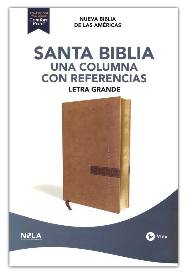 Imagen de Santa Biblia Ultrafina NBLA - Una Columna con Referencias (beige, letra grande)