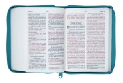 Imagen de Biblia NVI letra grande - Tamaño mediano, zipper - turquesa