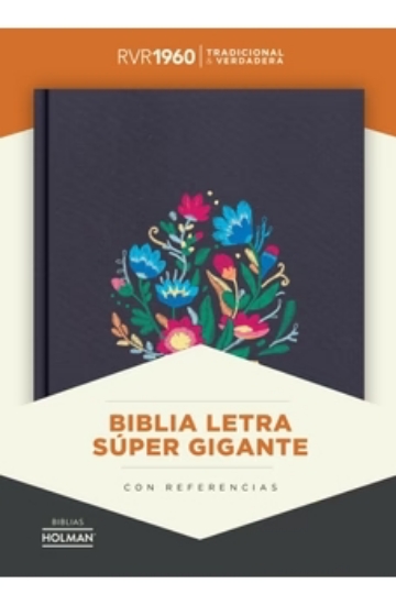 Imagen de Biblia RVR1960 Bordado sobre tela - Letra Super Gigante - Con indice