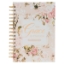 Imagen de His Grace is Enough Blush Pink Floral Large Wirebound Journal - 2 Corinthians 12:9