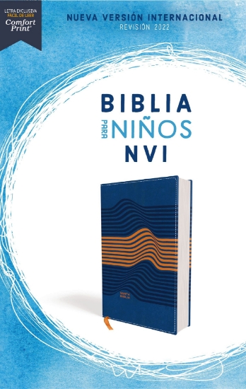 Imagen de Biblia para Niños NVI, Texto revisado 2022, Leathersoft, Azul, Comfort Print
