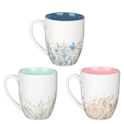 Imagen de Faith Hope and Love Petite Floral Mug Set