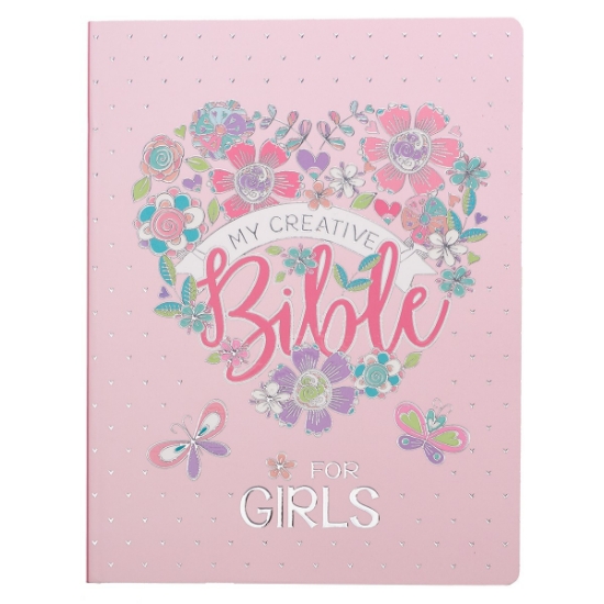 Imagen de Pink Floral Heart Flexcover My Creative Bible for Girls - an ESV Journaling Bible