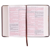 Imagen de Dark Brown Faux Leather Large Print Compact King James Version Bible