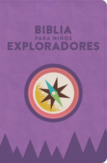 Imagen de RVR 1960 Biblia para niños exploradores, lavanda compás símil piel