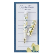 Imagen de Rejoice Always Lemon Magnetic Notepad with Pen Set - 1 Thessalonians 5:16