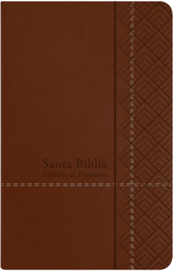 Imagen de Santa Biblia de Promesas RVR-1960, Tamaño Manual / Letra Grande, Piel especial, Café