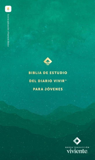 Imagen de Biblia de estudio del diario vivir para jovenes NTV con Filament (Tapa dura, Verde, Letra Roja)