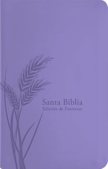 Imagen de Biblia de Promesas Reina-Valera 1960 / Tamaño Manual / Letra Grande / Piel Especial / Lavanda