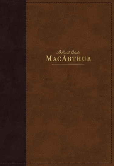 Imagen de Biblia de Estudio MacArthur NBLA, Leathersoft, Cafe