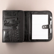 Imagen de Black Polyester Tri-fold Organizer Bible Cover