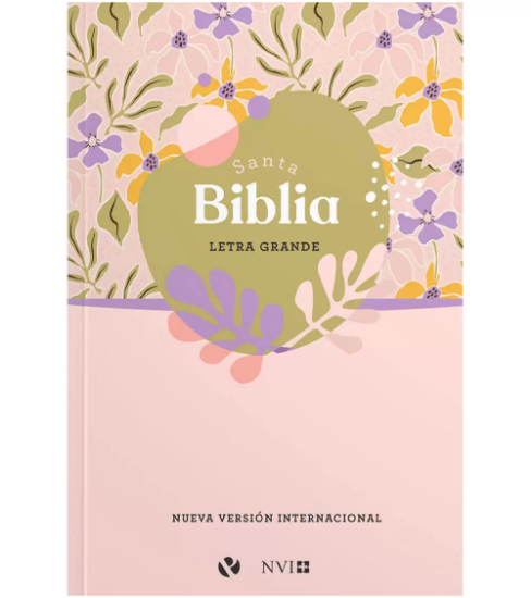 Imagen de Biblia NVI, Letra Grande, Tapa Rústica, Flores