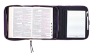 Imagen de Funda organizadora de tres pliegues para Biblia Grace Purple