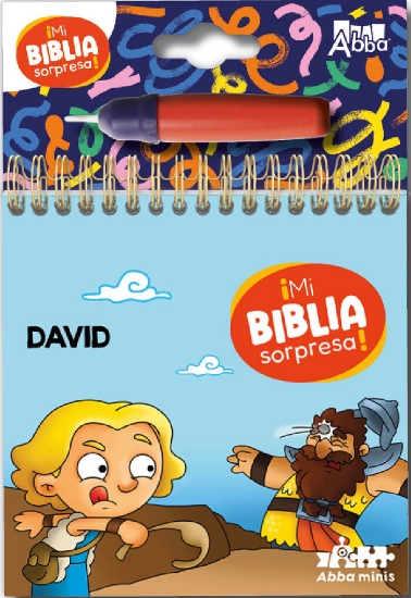 Imagen de David. Colección Mi Biblia Sorpresa. Pinta con Agua