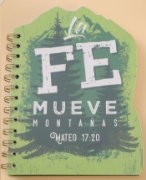 Imagen de Libreta Troquelada con portada en PP. La fe mueve montañas