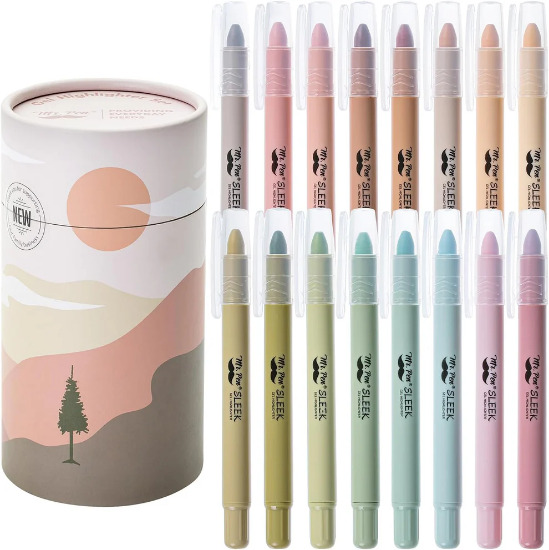 Imagen de Gel Highlighter Set, 16 Pack, Assorted Colors, Bible Highlighters No Bleed Gift Set